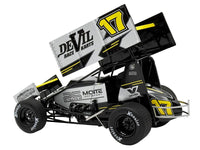Winged Sprint Car #17 Cory Eliason "Devil Race Karts" Monte Motorsports (2025) 1/18 Diecast Model Car by ACME