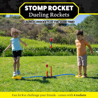 Stomp Rocket Original Dueling Rocket Launcher for Kids - Dueling Launcher + 4 Rockets - image 2