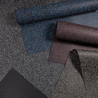 Playsafer Genaflex Rubber Gym Floor Mat, Heavy Duty Commercial Protective Gym Flooring Roll - 8mm Thick (10% Blue, 4' X 4')