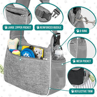 PetAmi Dog Sling Carrier for Small Dog - Gray - image 4