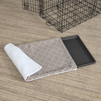 MidWest Homes for Pets Quiet Time Reversible Crate Pan Cover 36' - Mushroom Diamond/Fleece / Crate Pan Cover 42"
