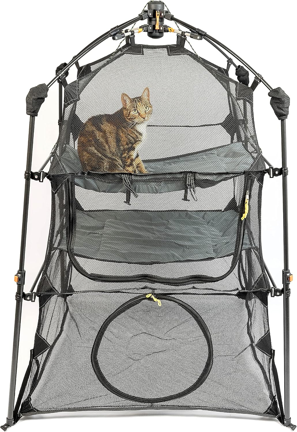 Cat Tent, Large Portable Playhouse for Outdoors and Indoors – Essentials for Cats - Kitty Katio Tower