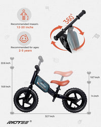 RIDYEE Toddler Balance Bike 2 Year Old - Green - image 4