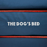 The Dog’s Bed, Medium Blue Oxford with Red Trim USA Flag Dog Bed with Central Flag 30x23.5, Memory Foam, Pain Relief, Post Surgery, Waterproof Washable Cover Cover, Veterinary Approved