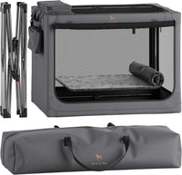 Noah & Paw XXL Collapsible Dog Crate, 42" - Grey / 42.0"L x 31.0"W x 31.0"H