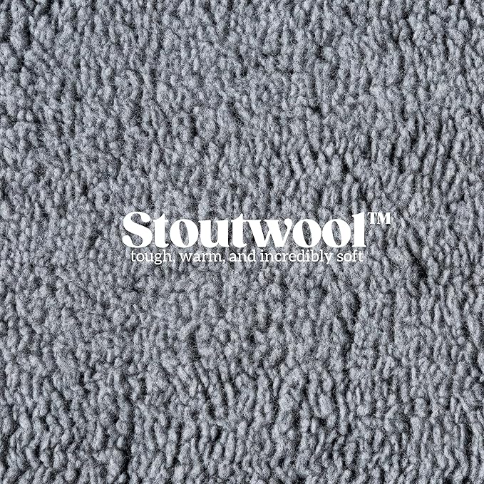 Stoutwool 4" Indestructible Dog Bed - Orthopedic Chew Proof Dog Crate Pad - Fluffy Kennel Mat for Aggressive Chewers - Ideal for Large Breeds & Fits 42-Inch Crate - 41"x27", Charcoal