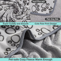 Stuffed Premium Soft Dog Blanket Washable - Grey / M(32x40") - image 4