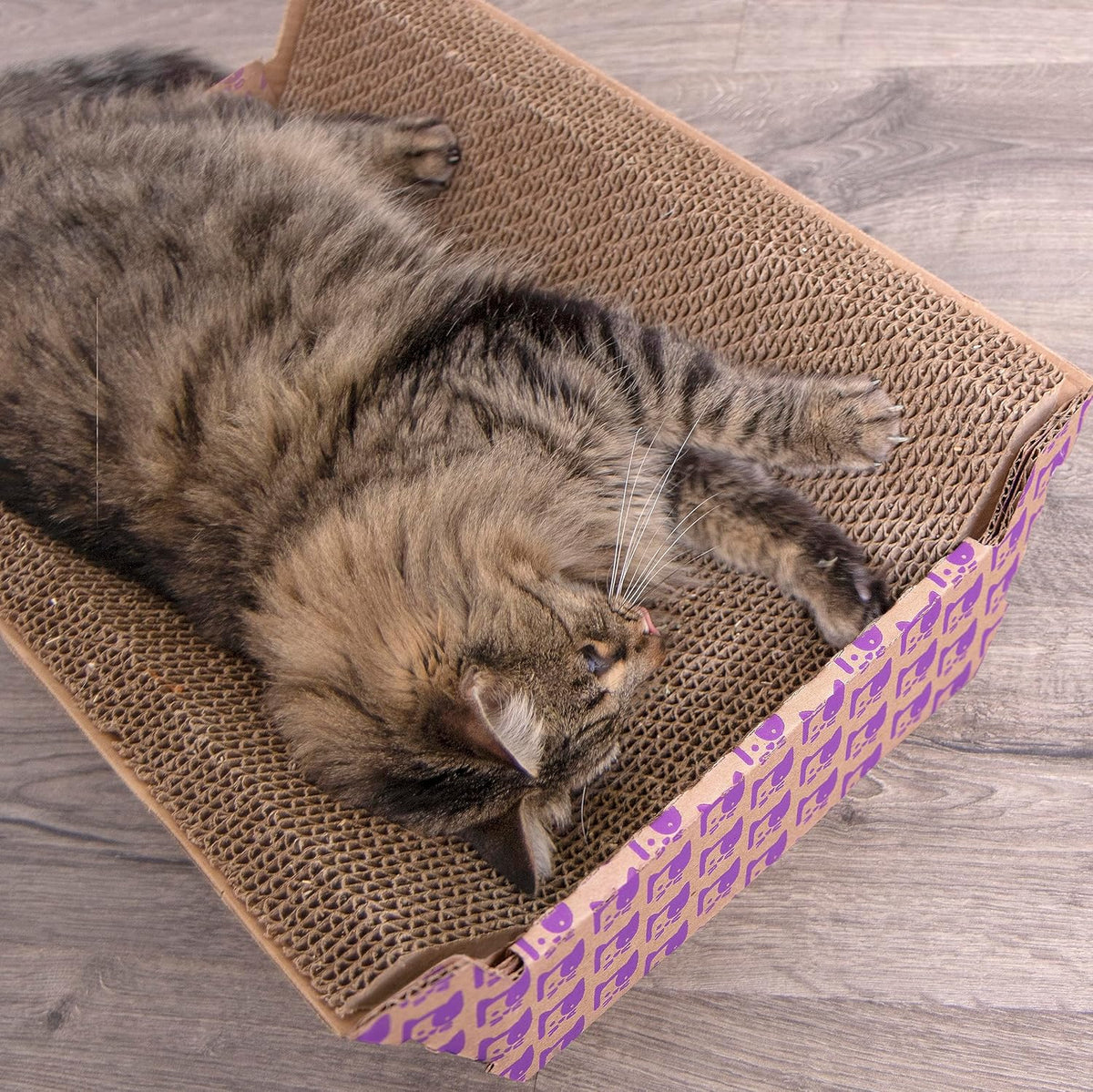 SmartyKat Super Scratcher Chaise Corrugated Cat Scratcher - Super Scratcher (Catnip Infused) / One Size - image 3