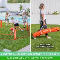 GoSports Gagagon portable gaga ball pit with rubber feet and foam pole toppers - view 4