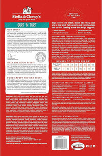 Stella & Chewy's Freeze-Dried Raw Dinner Patties - Surf 'N Turf Salmon & Beef Recipe - High Protein Grain-Free Puppy & Dog Food - Perfect For Picky Eaters - 5.5 oz