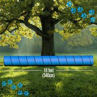 Dog Tunnel, Dog Agility Tunnel, Play - Blue - image 3