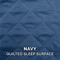 Furhaven Cooling Gel Dog Bed for Large Dogs w/ Removable Bolsters & Washable Cover, For Dogs Up to 125 lbs - Quilted Sofa - Navy (Blue), Jumbo Plus/XXL