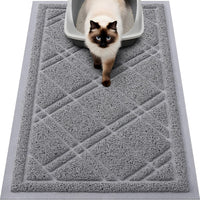 Smiry Cat Litter Box Mat 30x17 - 30x17 / Grey