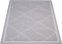 Amazon Basics Less-Mess Litter Trapping Cat Litter Box Mat - Gray / 1 Count (Pack of 1)