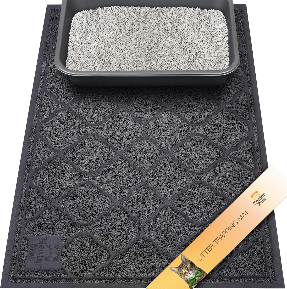 Neater Pets Neater Mat Cat Litter Mat - 28x40 / Black