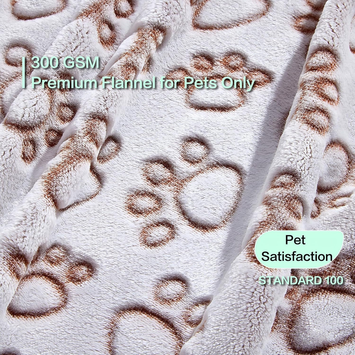 Stuffed Premium Soft Dog Blanket Washable - Brown / L(42x66") - image 2