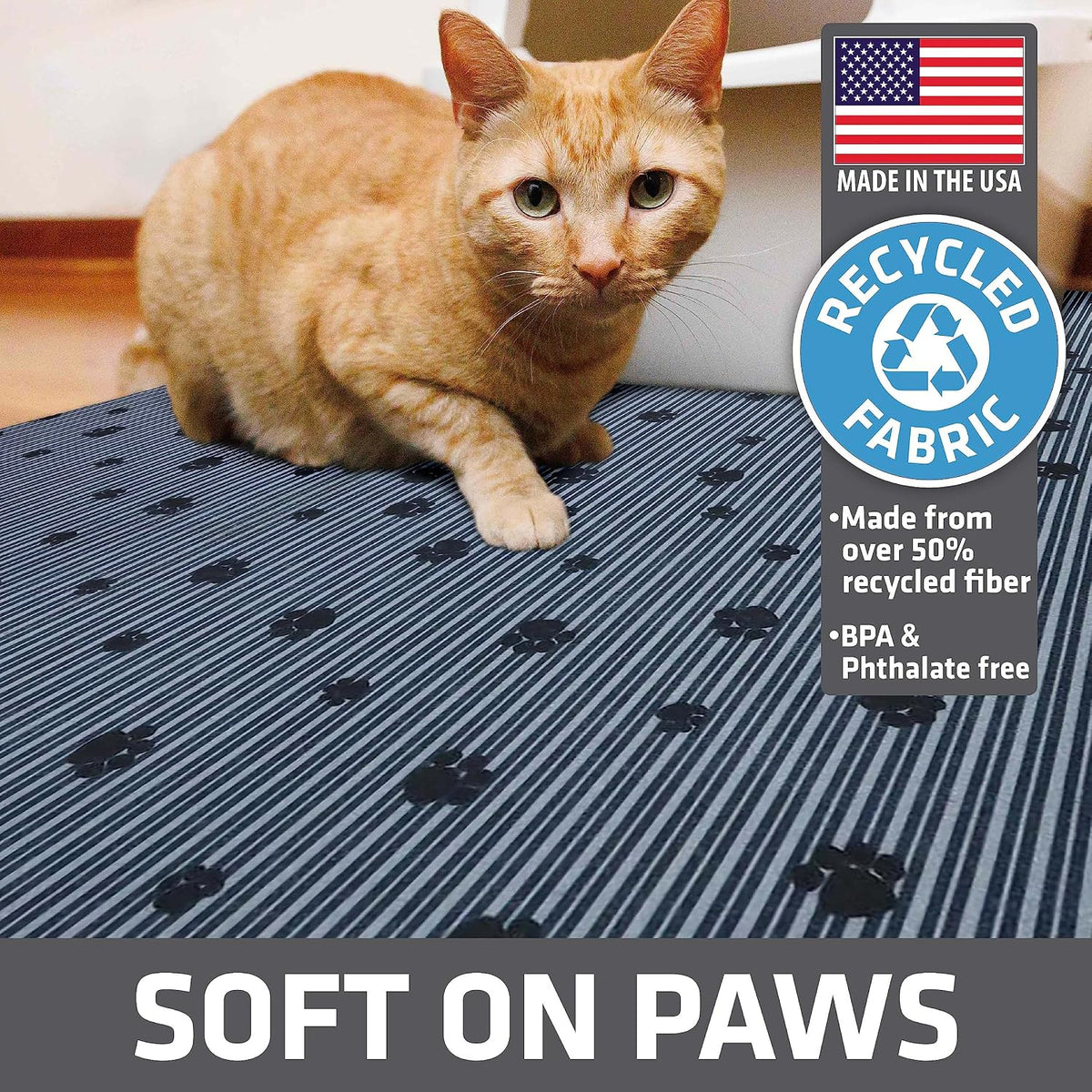 Drymate Cat Litter Box Mat, Litter Trapping Mat, Gray, 20x28 – Daily Care for Cats - image 4