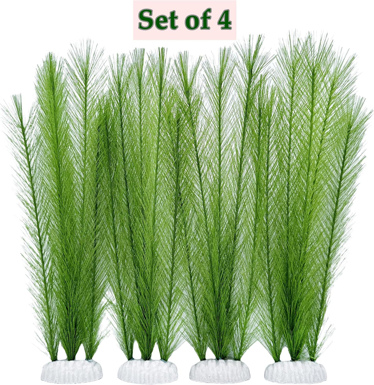 M2cbridge Plastic Fish Tank Plants Soft Silk Water Grass Reptile - 4pcs,12" - image 2