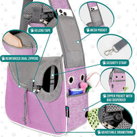 PetAmi Dog Sling Carrier for Small Dog - Purple - image 3