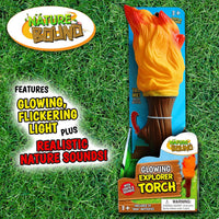 Nature Bound Explorer torch campfire light with glowing, flickering flame effect - view 2