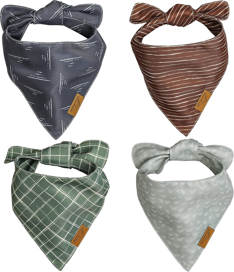Remy+Roo Logan Spring Dog Bandanas Large, Plaid - XL