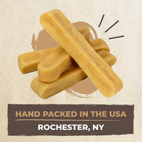 Mighty Paw Yak Cheese Chews for Dogs | All-Natural Long Lasting Pet Treats. Odorless and Great for Oral Health. Limited-Ingredient Chews for Puppies & Power-Chewers (Large, 8 Pack)