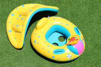 Inflatable Baby Swimming Pool Floats with Removable Sun Protection - image 2