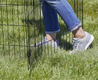 MidWest 30-Inch Exercise Pen, Single Door, 16 Sq Ft Play Area – Essentials for Dogs - Black w/ Door / 30" H - image 3