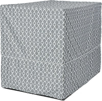 MidWest Homes for Pets Medium Dog Crate Cover - Gray Geometric Pattern / Fits 54-Inch Crate - image 2