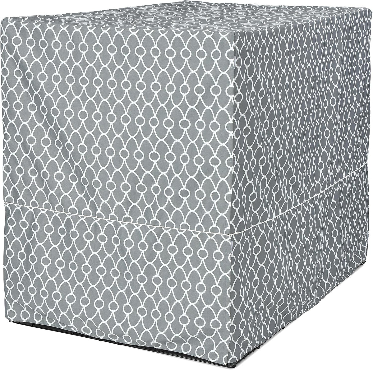 MidWest Homes for Pets Medium Dog Crate Cover - Gray Geometric Pattern / Fits 54-Inch Crate - image 2