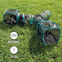 Kitty City Outdoor Catio Furniture & Play Kits for Cats - 3-Way Tunnel/Tent Combo - image 3