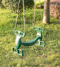 PLAYBERG green plastic 2-person double glider swing with handle bars and footrests - view 3