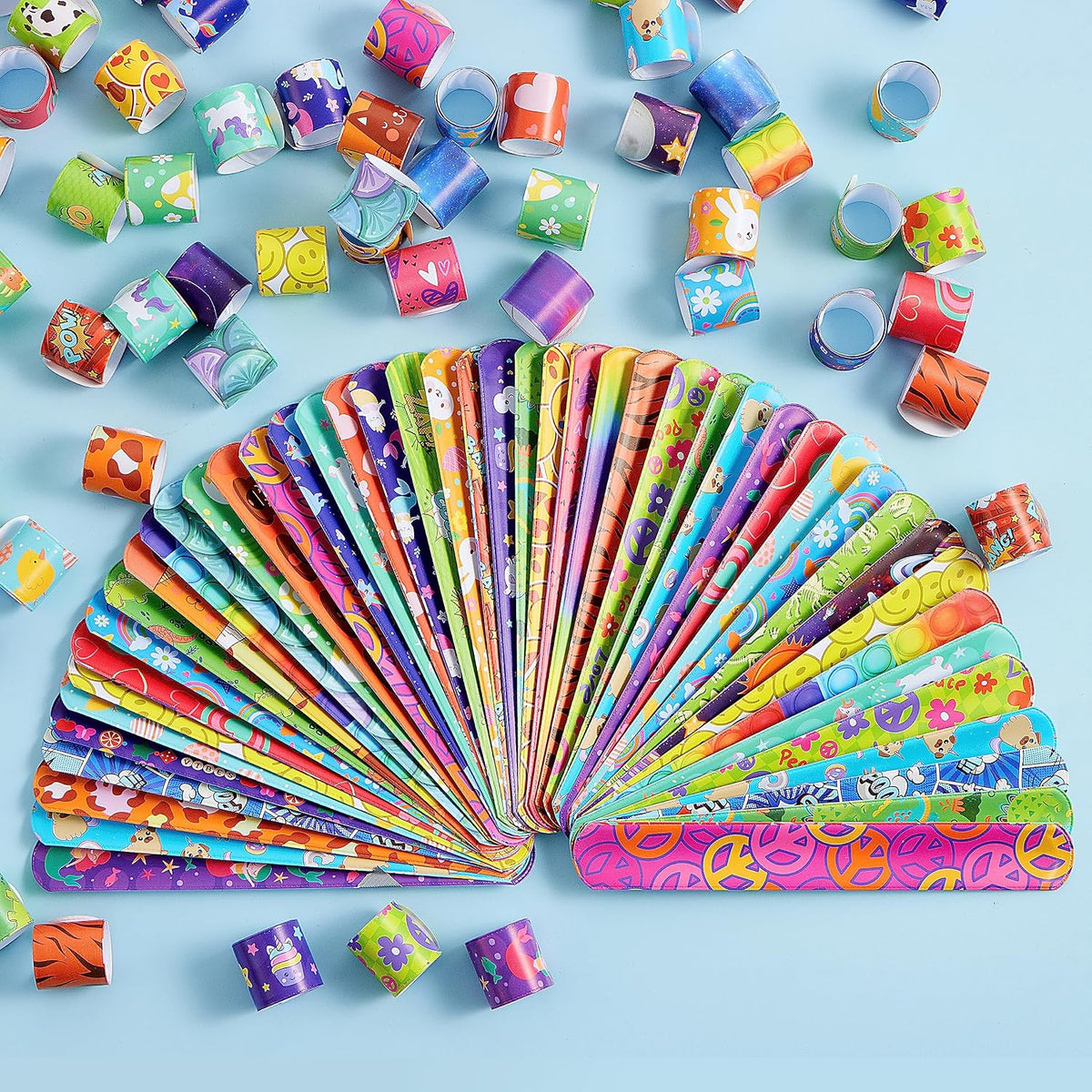 JOYIN 288 Pcs Slap Bracelets for Kids - 288 - image 4