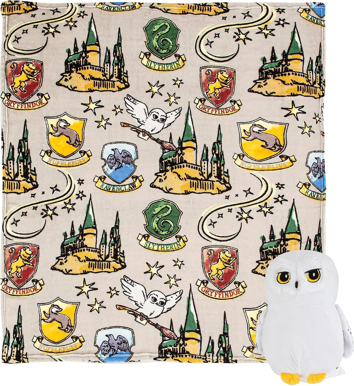 Northwest Character Hugger Pillow & Silk Touch Throw Blanket Set - Hedwig Magic