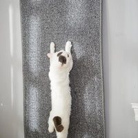 SHENGOCASE 67"x 23.6" Thickened Cat Wall Climbing Carpet, Cat Wall Furniture Scratcher, Scratching Post, Couch Sofa Protector (Grey)