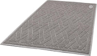 Pawkin Cat Litter Mat, Jumbo XX-Large, 4x3 Feet, Fits Two Litter Boxes or Extra Coverage for One Box, Gray