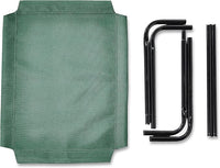 Amazon Basics Cooling Breathable Elevated Dog Bed with Metal Frame for Small Dogs, 36 x 22 x 7.5 Inch, Green