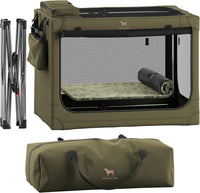 Noah & Paw XXL Collapsible Dog Crate, 42" - Green / 30.0"L x 21.2"W x 21.2"H