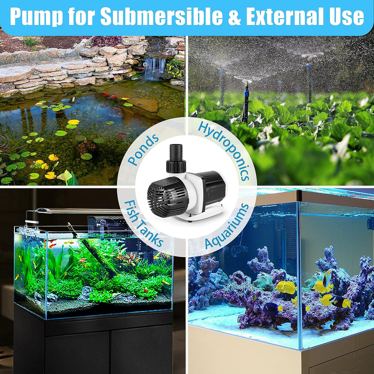 Orlushy DC-4000 Silent Swirl Controllable DC aquarium Pump 25W - DC4000 - image 4