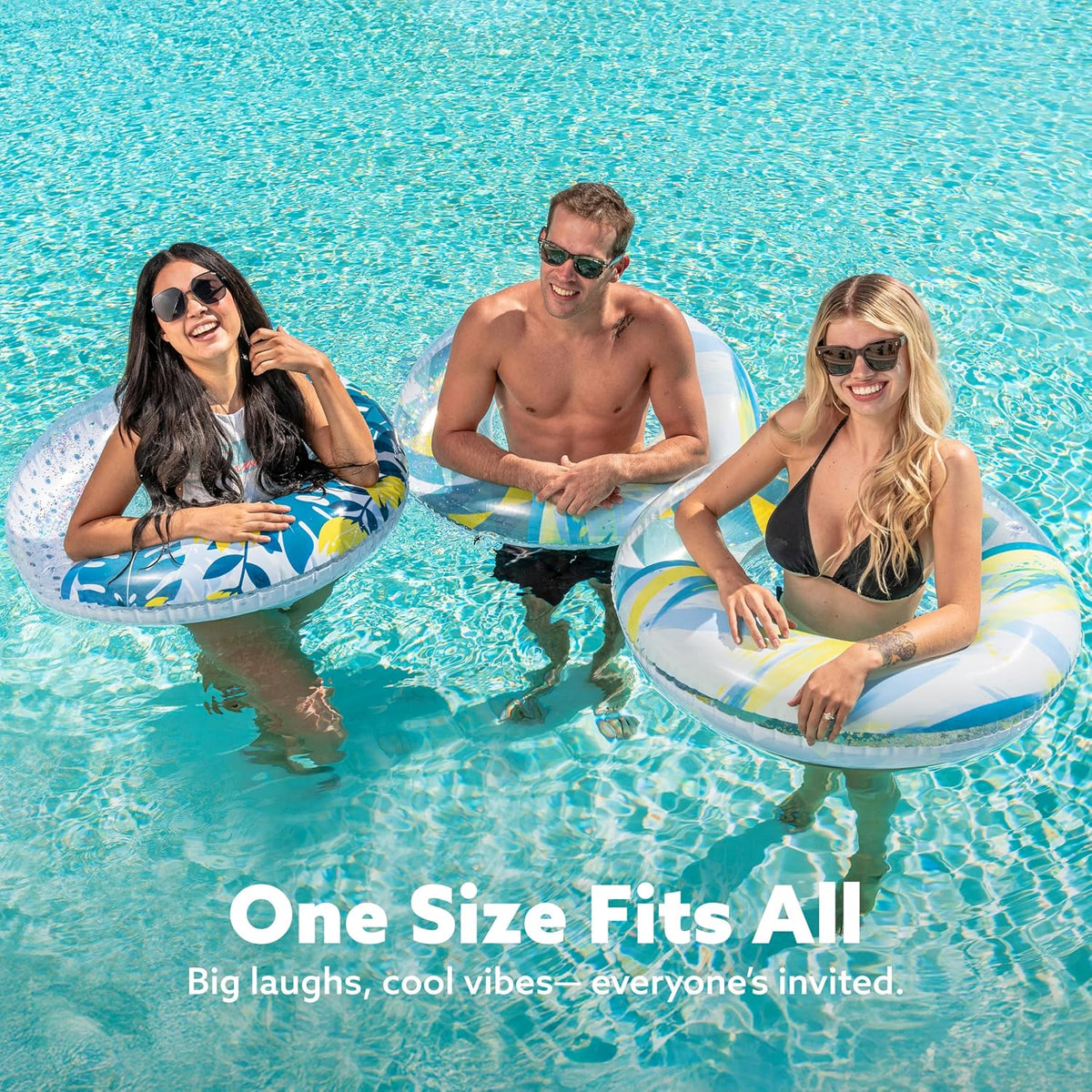 JOYIN Donut Pool Float 32” - Tropical - image 2