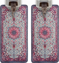 Hompet Cat Litter Mat 2 Pack - 28.5x60 Inch (Pack of 2) / Rose Pink Mandala