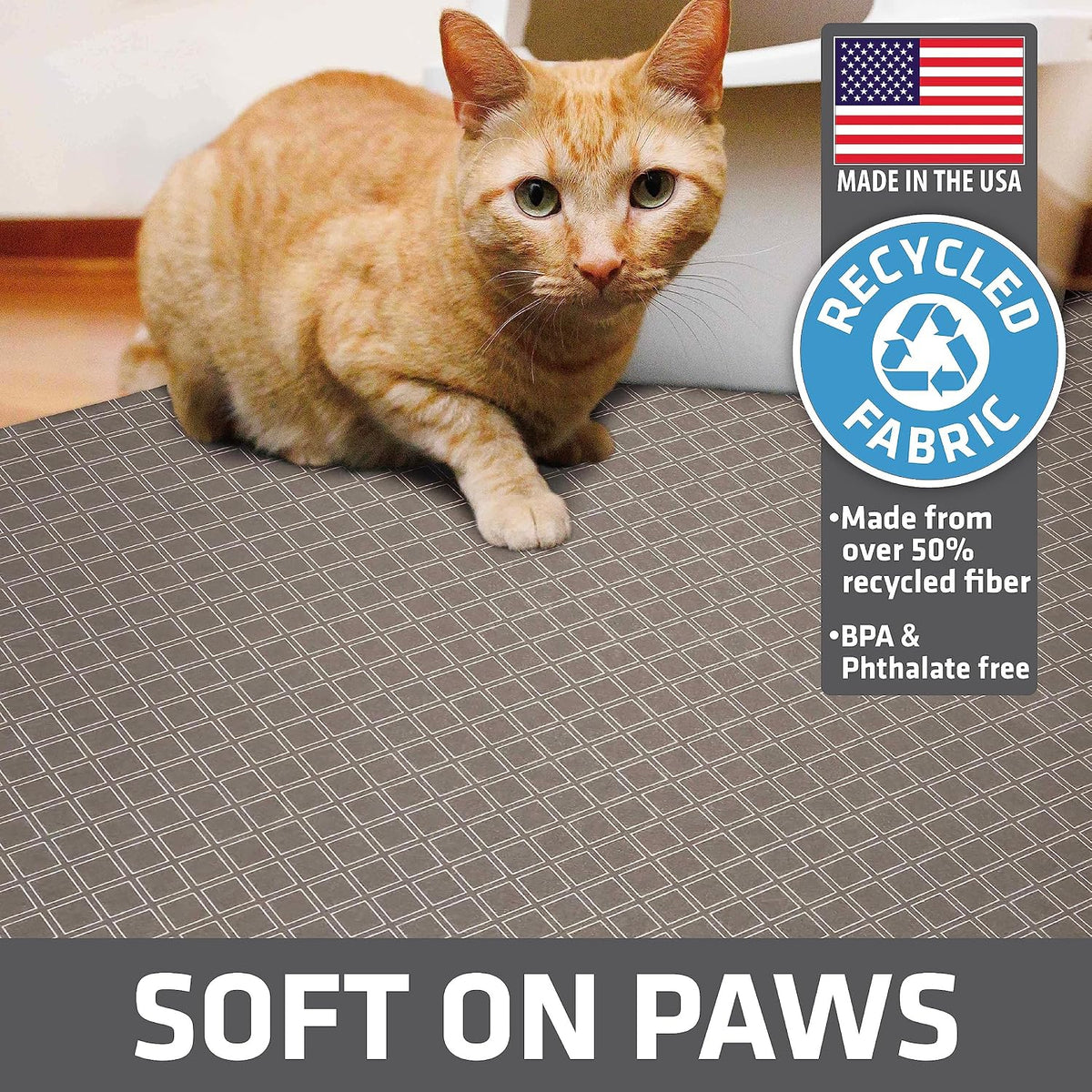 Drymate Cat Litter Box Mat, Litter Trapping Mat - Taupe / 29x36 Inch (Pack of 1) - image 4