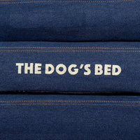The Dog’s Bed, Med Blue Denim 30x23.5, Memory Foam, Pain Relief: Arthritis, Hip & Elbow Dysplasia, Post Surgery, Lameness, Supportive, Calming, Waterproof Washable Cover, Veterinary Approved