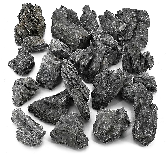 Unocho Aquarium Rocks Seiryu Rock Stone 11LB Dragon Stone for Aquariums Landscaping Model Tank Decoration Aquarium Miniature and Fairy Garden(3 to 8 inches)