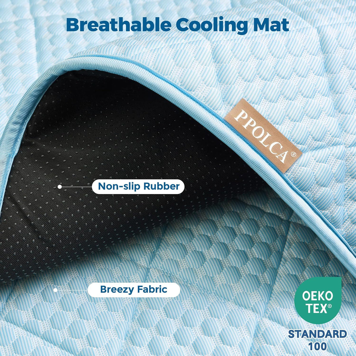 Waterproof Cooling Mat for Large Dogs 28x41 - Light Blue / 21x29 - image 2