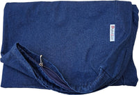 Dogbed4less 40X35X4 Inches Blue Color Durable Denim Jean Dog Pet Bed - 47"X29"X4"
