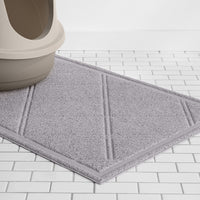 Amazon Basics Less-Mess Litter Trapping Cat Litter Box Mat - Gris / 1 Count (Pack of 10) - image 3