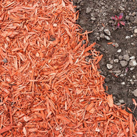 Premium Red Wood Mulch for Indoor, Patio, Potting Media, Gardens, Lawns, and Landscaping (0.3 CF - 8 L - 9 QTS)