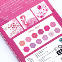 MASTERART colored pencils pink set of 12 pre-sharpened hexagon pencils in pink tones - view 3