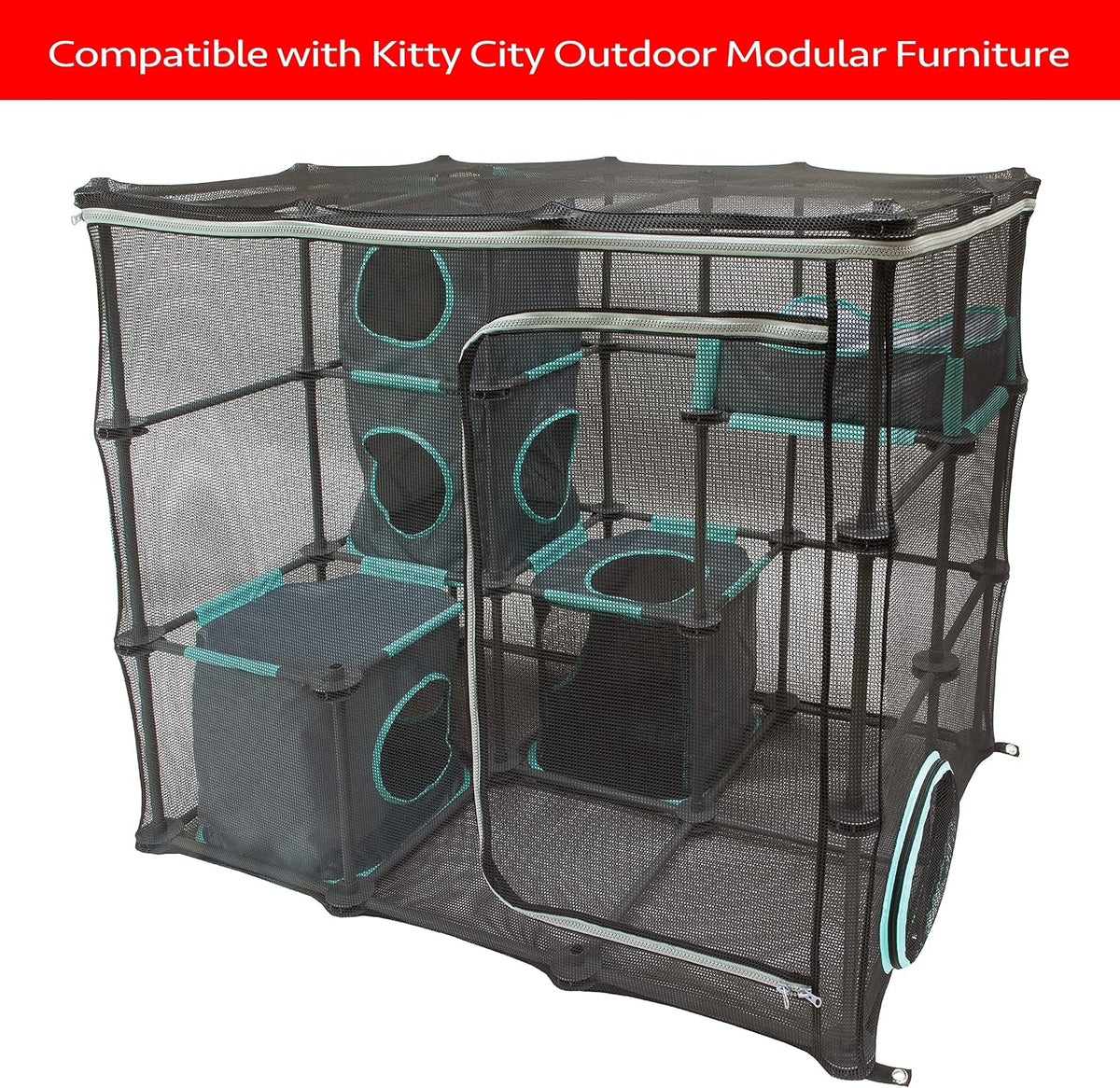 Kitty City Outdoor Catio Furniture & Play Kits for Cats - Pipes & Joints Bulk Pack - image 4